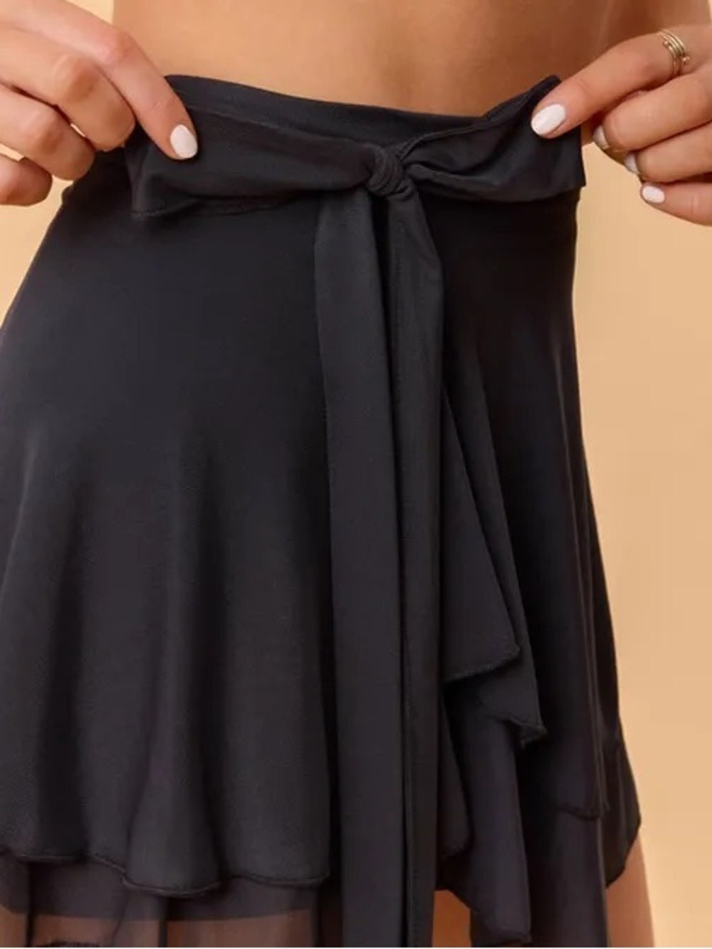 NWT Blogilates Women's Dance Studio Wrap Skort, 2X - Black